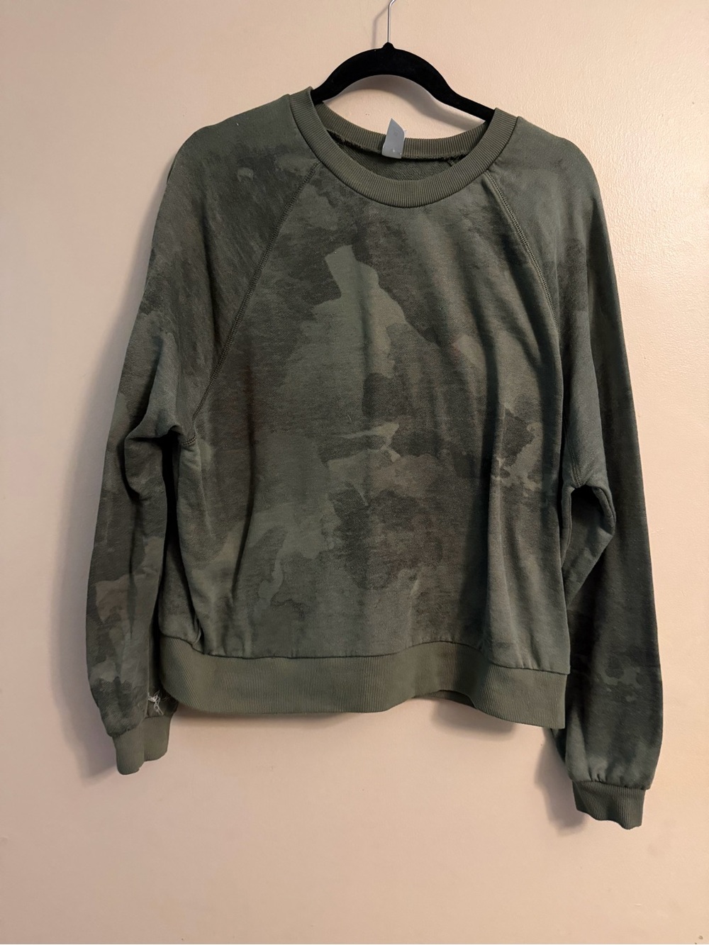 Women's Olive Green Crewneck Sweatshirt